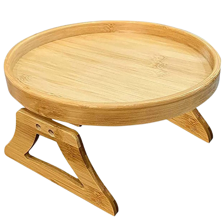 Klappbarer Armlehnentisch aus Holz