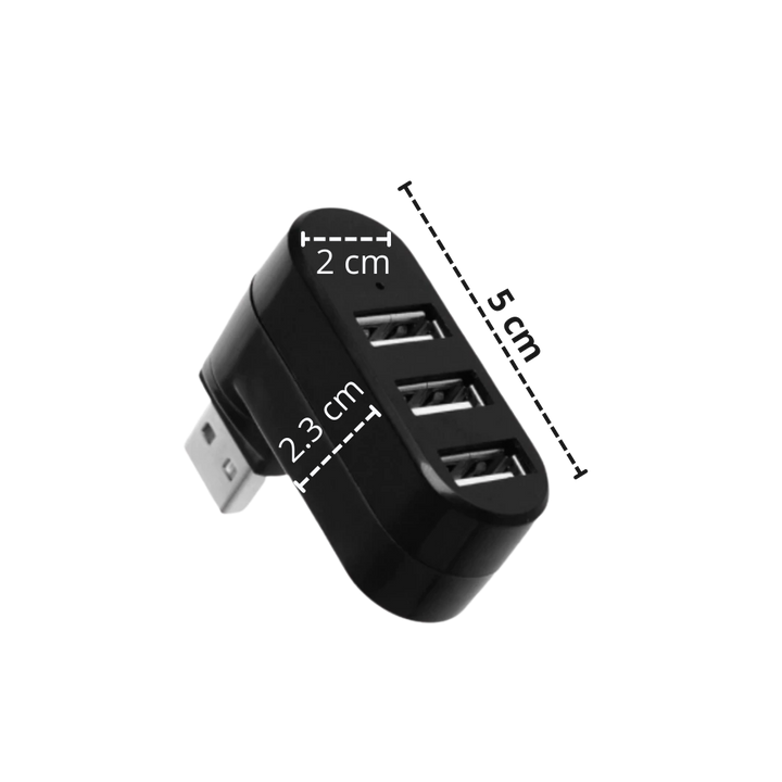 Drehbarer Multi-Port USB-Adapter
