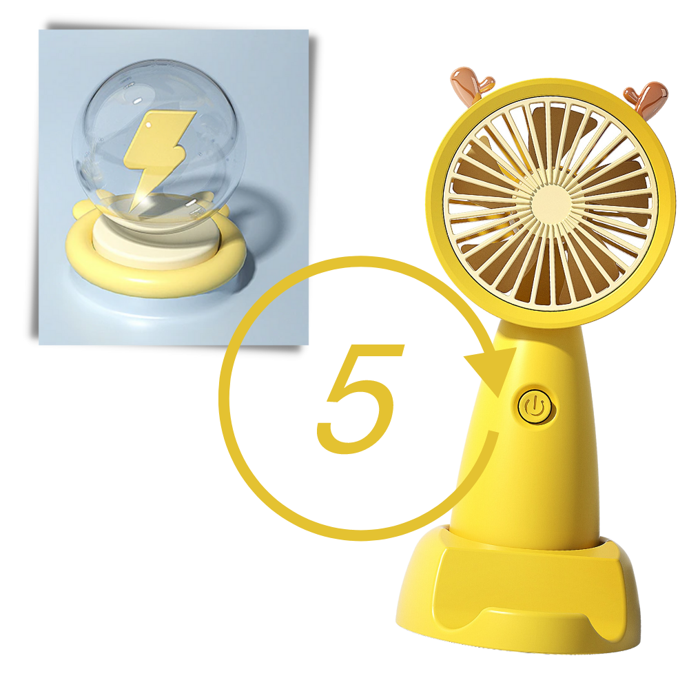 Mini-USB-Ventilator mit Handyhalterung