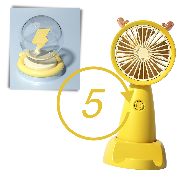 Mini-USB-Ventilator mit Handyhalterung