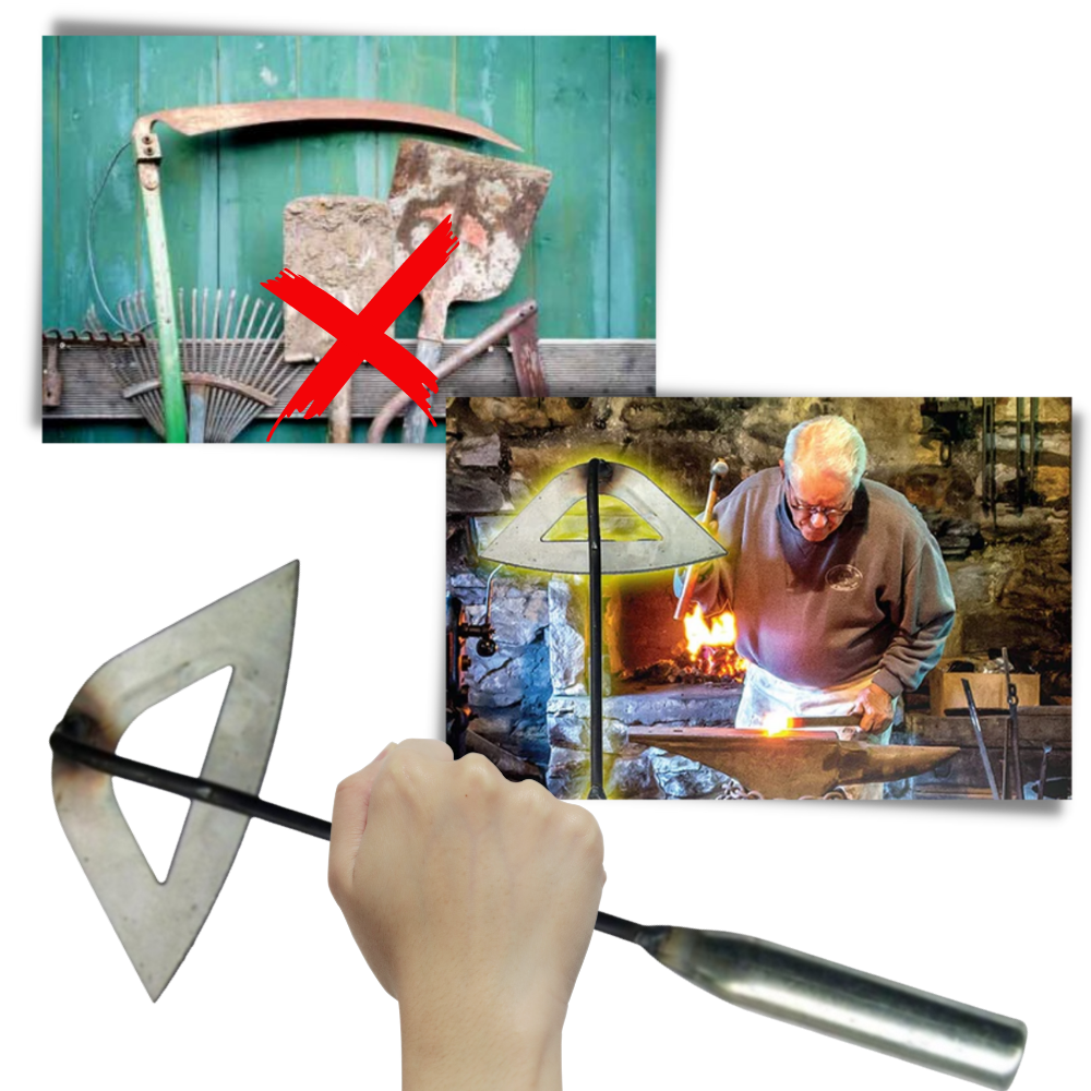 Hand-Hohlhacke aus Stahl