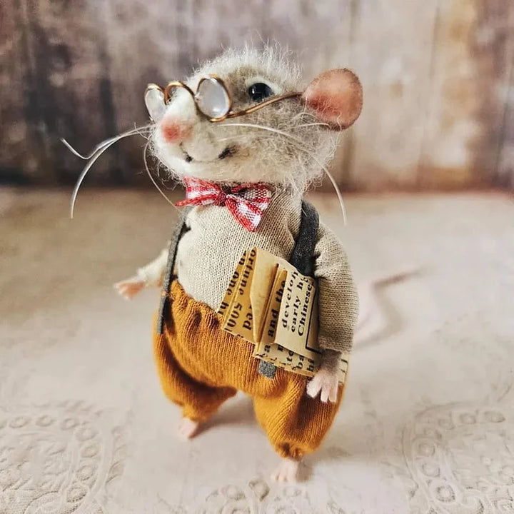 Skanto | Handgemachte Filzmaus-Dekoration | Nachhaltig und Gemütlich | 7,6 cm