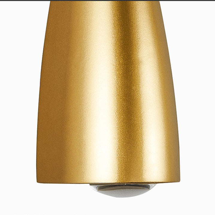 Skanto | Moderne schlichte LED-Wandleuchte mit langem Horn und 2 Lichtern für Innen- und Außenbereich
