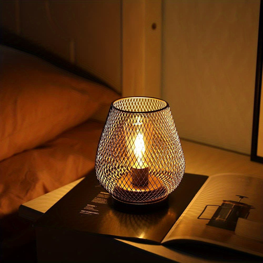 Skanto | RusticMesh Tischlampen-Set – Industrieller Stil und stimmungsvolle Beleuchtung