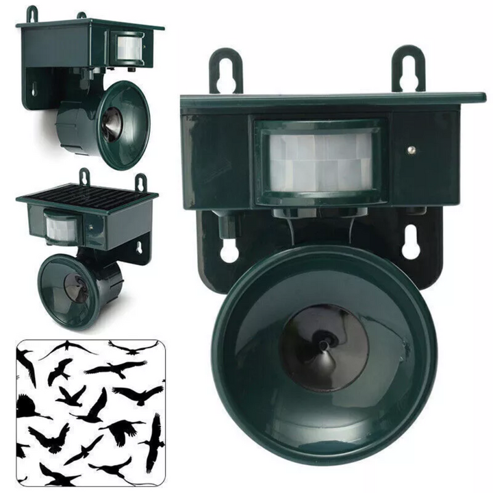 Skanto | TerraGuard – Wetterfester Solar-Vogelschreck mit PIR-Bewegungssensor und natürlicher Klangabschreckung