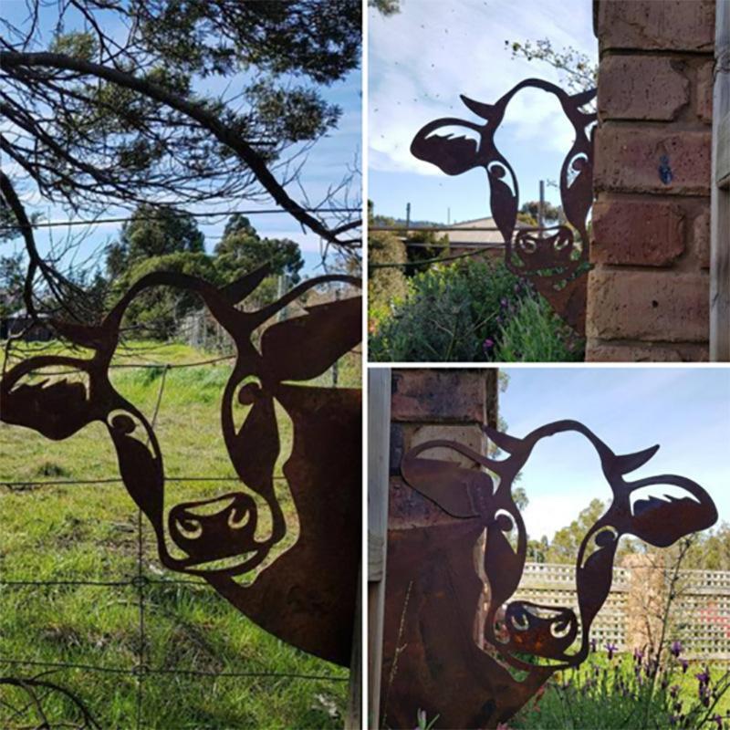 Skanto | Outdoor Garten Bauernhof Spähende Ziege Metallkunst Innendekoration