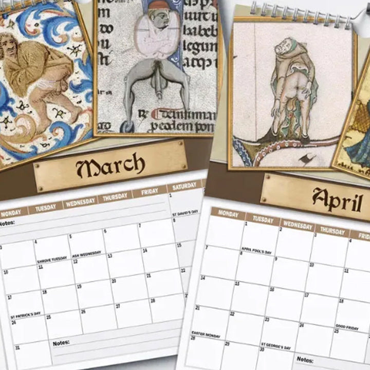 Skanto | Lustiger Mittelalter-Kalender 2025 – Humor & Kunst