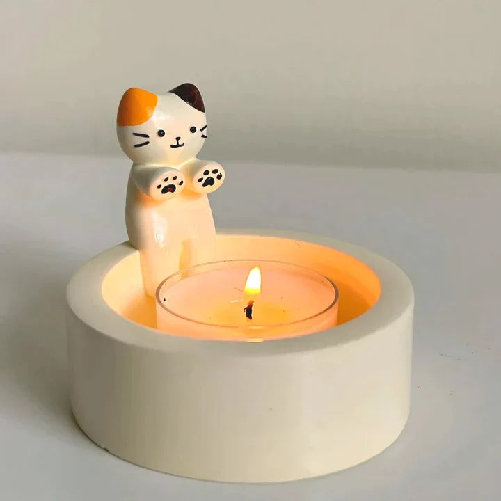 Skanto | Süße Katzen-Kerzenhalter