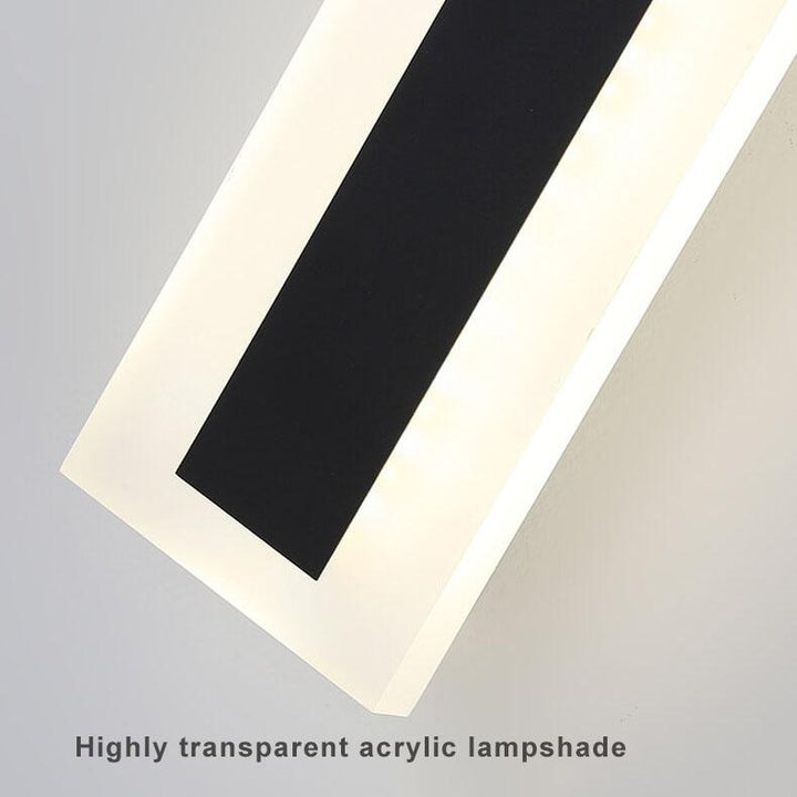 Skanto | Minimalistische Verlängerte Stabform LED Acryl Outdoor Wasserdichte Wandleuchte, 1-flammig