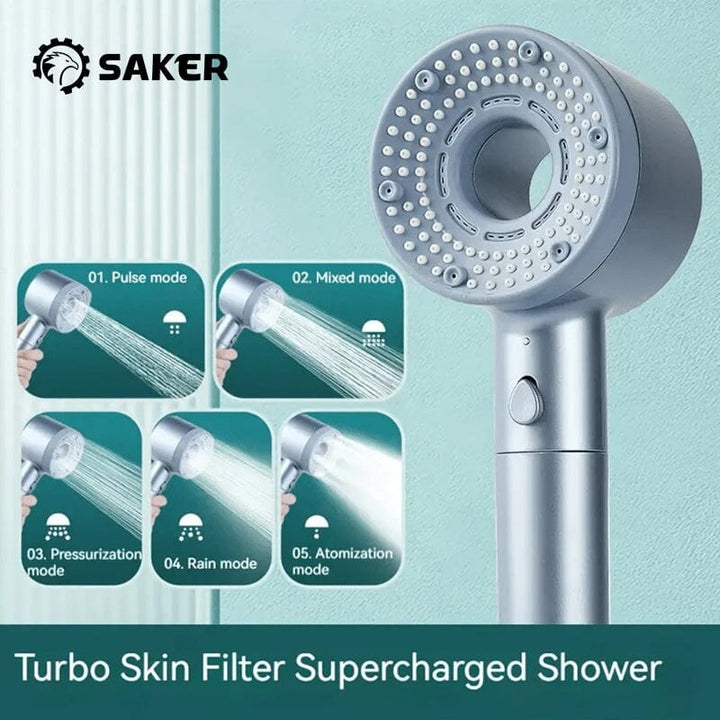 Doppelt leistungsstarker, aufgeladener Wasserfilter-Handsprüher | Skanto