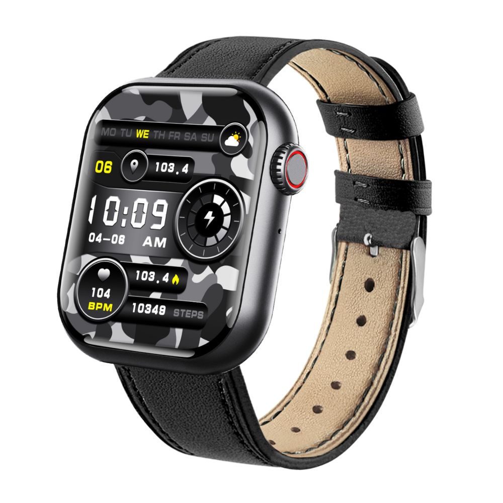 Skanto | Blutzucker Blutdruck Blutsauerstoff Schlafmonitor Wasserdichte Smartwatch