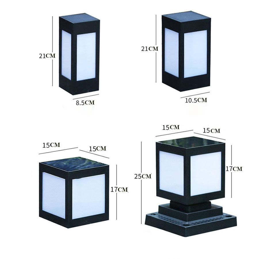 Skanto | Quadratische Solar-LED-Gartenlampe – Dekorative Außenbeleuchtung für Wege und Terrassen