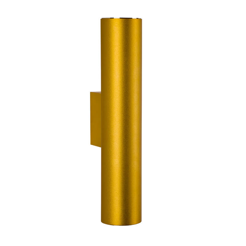 Skanto | Einfache Aluminium-Zylinder 2-flammige Wandleuchte