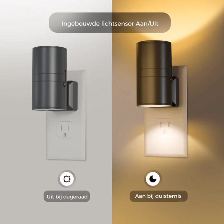 Skanto | Skanto Alova LED-Steckdosen-Wandleuchte – Dimmbares Sensorlicht für Flur, Treppen & Schlafzimmer