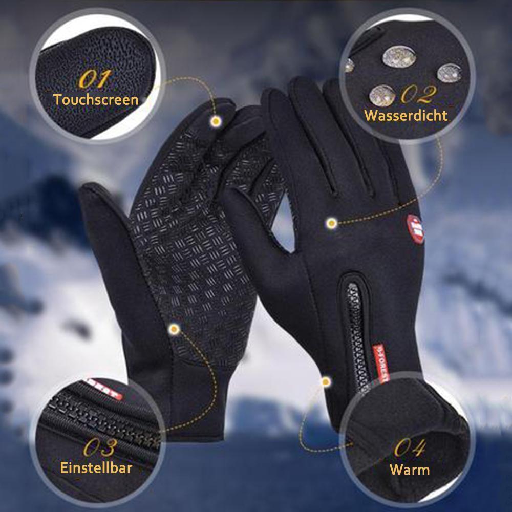 Skanto | Hochwertige, warme, wind- und wasserdichte Touchscreen-Handschuhe, Unisex