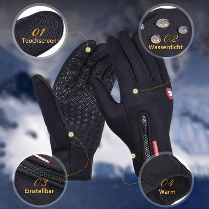 Skanto | Hochwertige, warme, wind- und wasserdichte Touchscreen-Handschuhe, Unisex