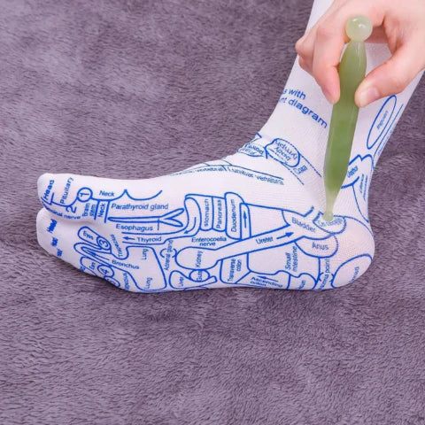 Skanto | Therapeutische Massagesocken | Akupressur-Design für sofortige Schmerzlinderung & Entspannung zu Hause