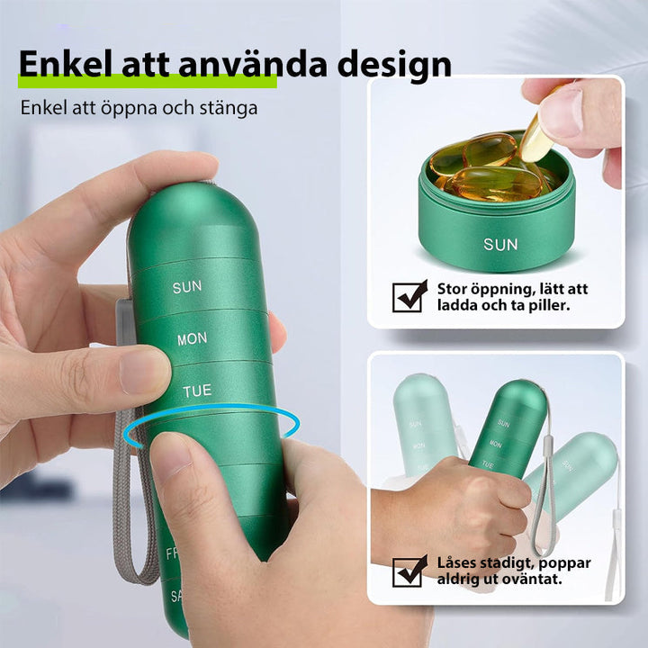Skanto | 7-Tage-Pillendose für unterwegs