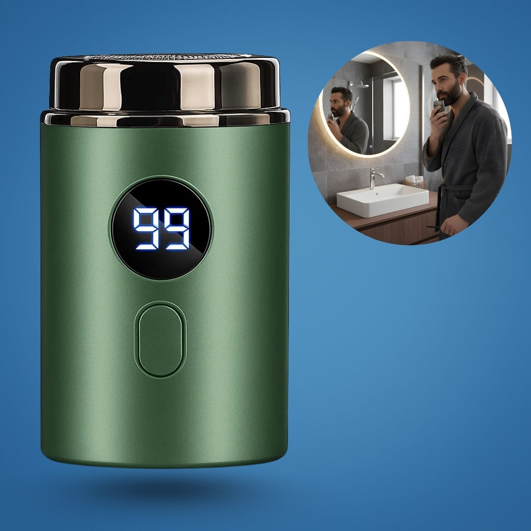Kompakter USB-Rasierer – Wasserdicht IPX7 – Sanfte, tragbare Pflege für Männer mit gründlichem Rasierkomfort Skanto