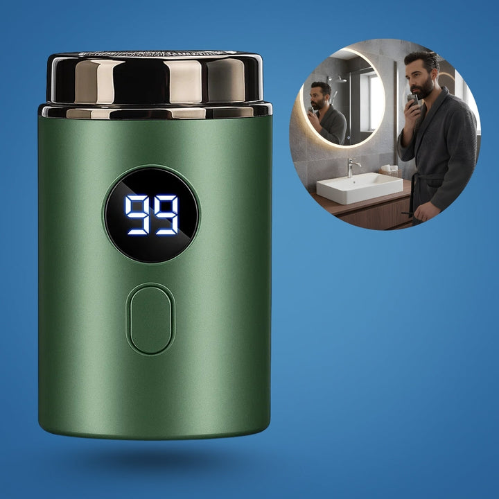 Kompakter USB-Rasierer – Wasserdicht IPX7 – Sanfte, tragbare Pflege für Männer mit gründlichem Rasierkomfort Skanto
