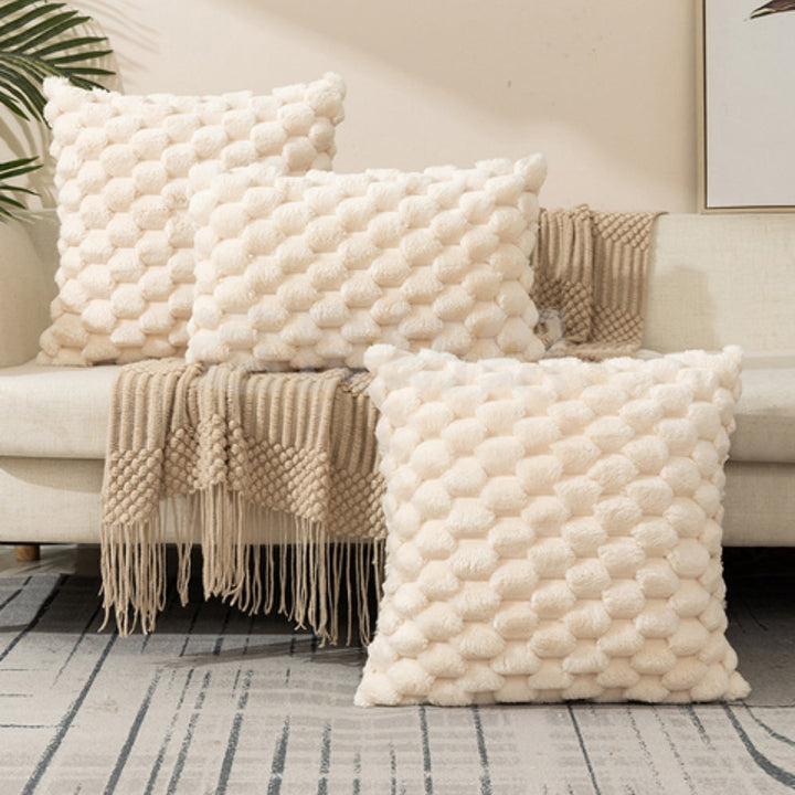 Skanto | VelvetSoft Kissenbezug – Ultraweicher Plüschbezug für Sofa oder Bett