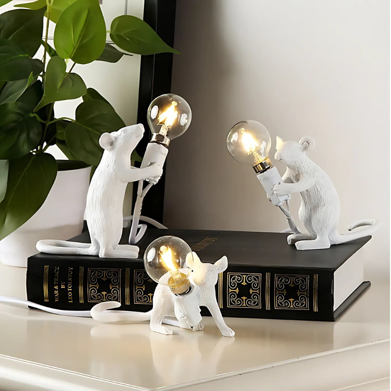 Skanto | Doctor Mousey – Originelle Designer-Mauslampe für Tisch oder Regal