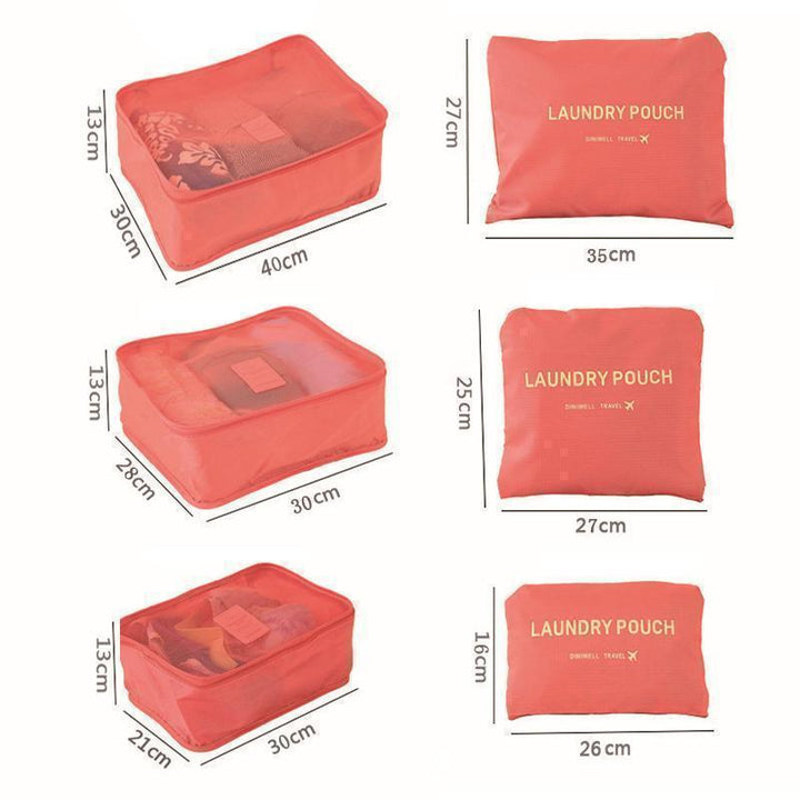 Skanto | 6-teiliges tragbares Gepäck-Organizer-Set