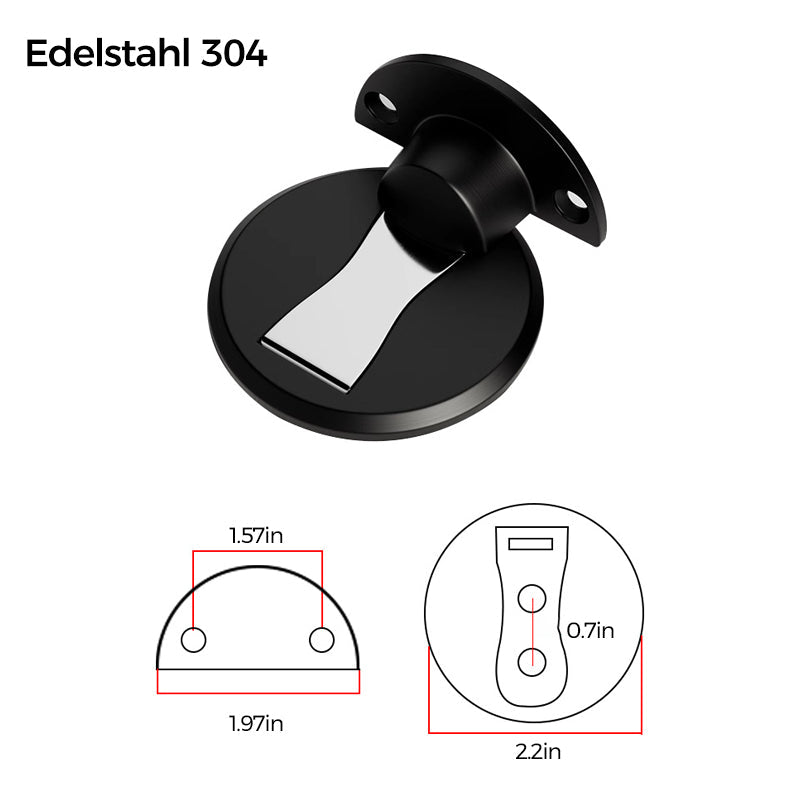 Skanto | Unsichtbarer magnetischer Türstopper aus Edelstahl