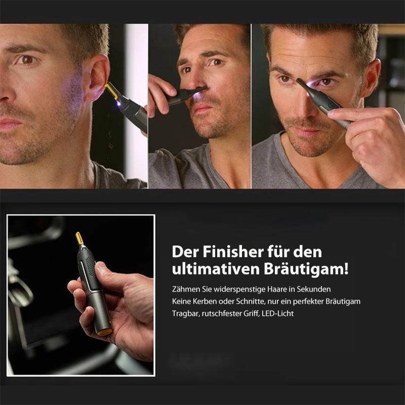 Präzisions-Augenbrauentrimmer | Ultradünner elektrischer Detailrasierer | Schwarz