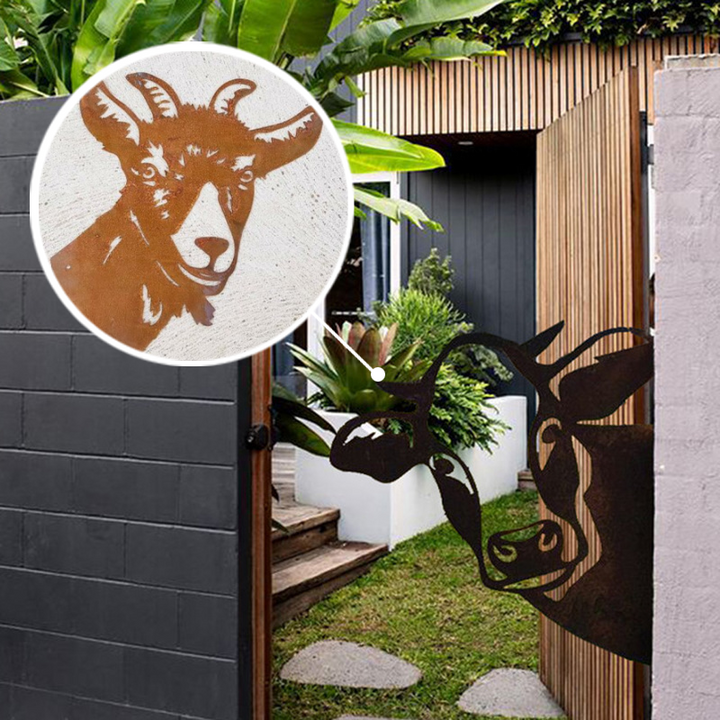 Skanto | Bauernhof-Deko – PeepFarm – Realistisches Tierdesign – Gartenmetallkunst