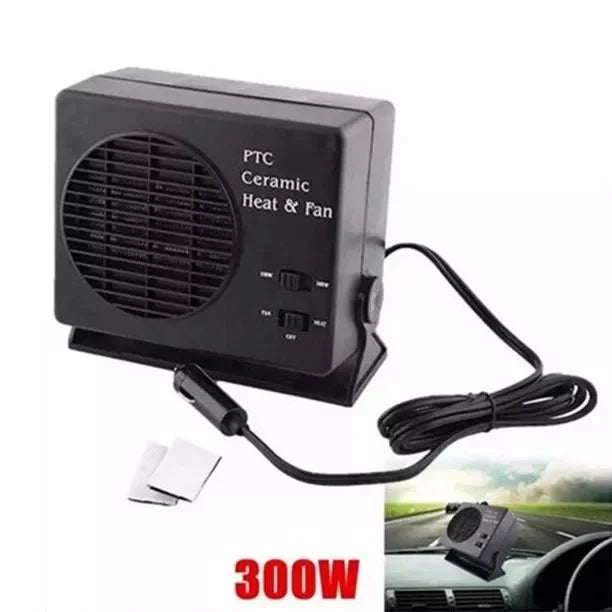 Skanto | 12V Keramik-Autoheizung | 150W-300W Tragbarer Ventilator mit automatischem Thermostat für den Wintereinsatz im Fahrzeug