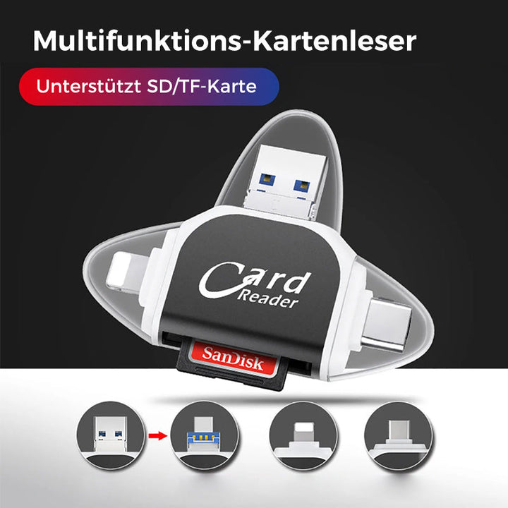 Skanto | 4-in-1 Universal Multi-Anschluss SD/TF-Kartenleser