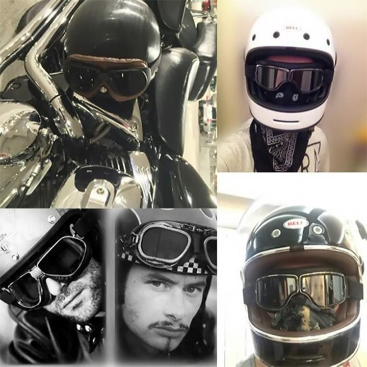 Skanto | Vintage Winddichte Motorradbrille