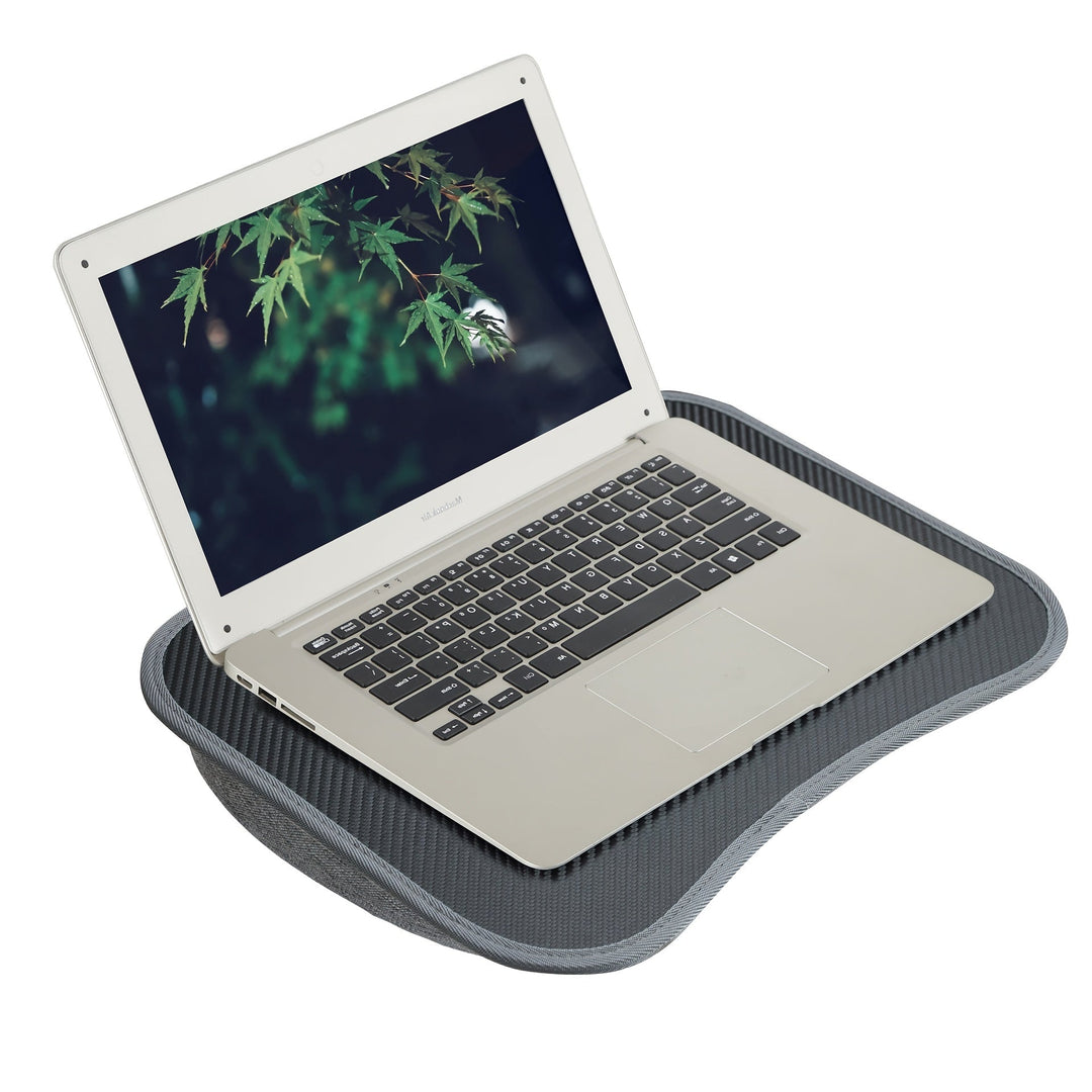 Skanto | Tragbarer Laptop-Tisch mit weicher Unterlage – Für Bett, Sofa und unterwegs