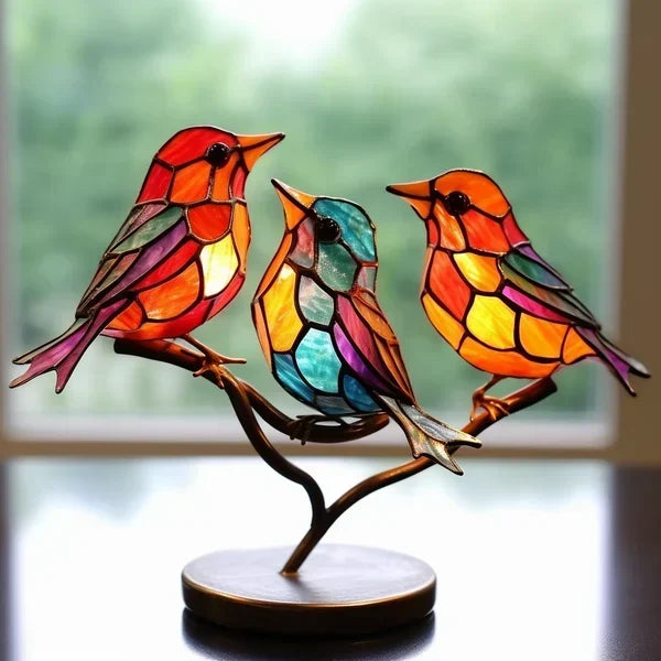 Skanto | Tischlampe | Buntglas | Künstlerische Dekoration