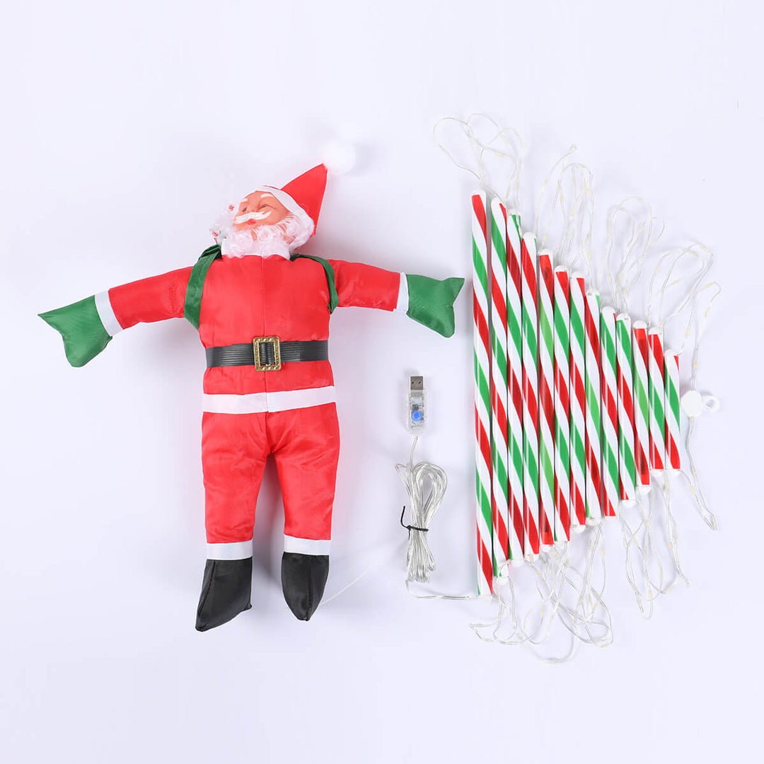 Skanto | ClimbJoy - Festliche Weihnachtsmann-Kletterleiter für Weihnachtsstimmung