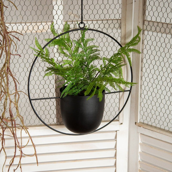 Skanto | DecoBloom Hängepflanzer – Eleganter Pflanzer aus Metall mit Kette für Innen- und Außenbereich