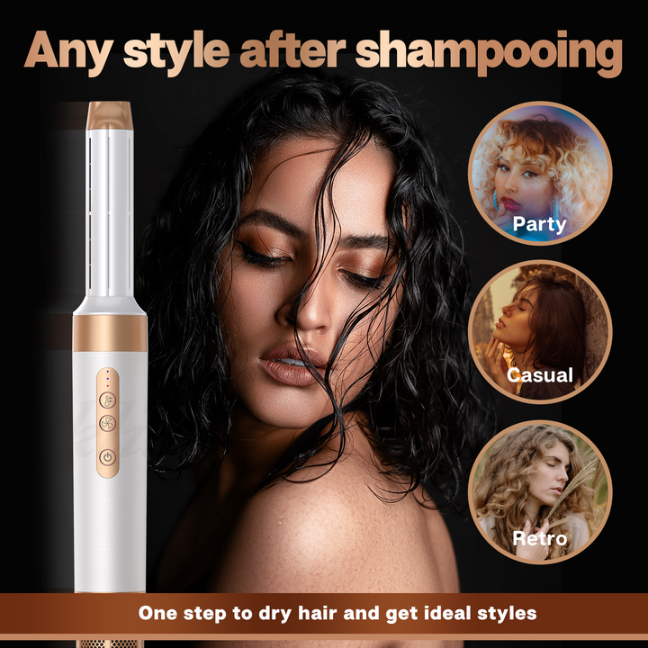 Skanto | 7-in-1 Airwrap Styler | Lockt, glättet & verleiht Volumen | Heiß-/Kaltluft