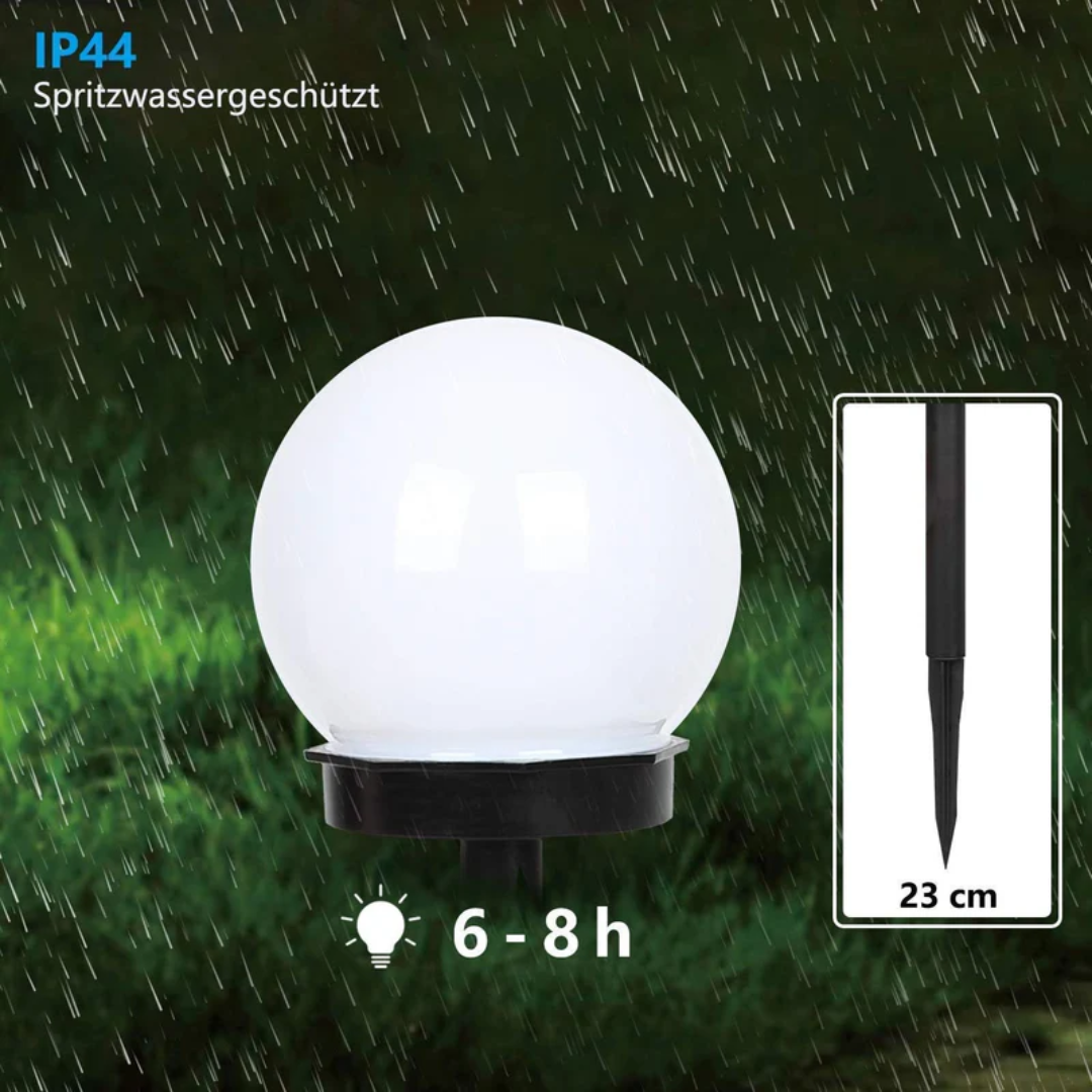 Skanto | 3er-Pack wasserdichte LED-Solar-Gartenleuchten - SunLuxe Orbs