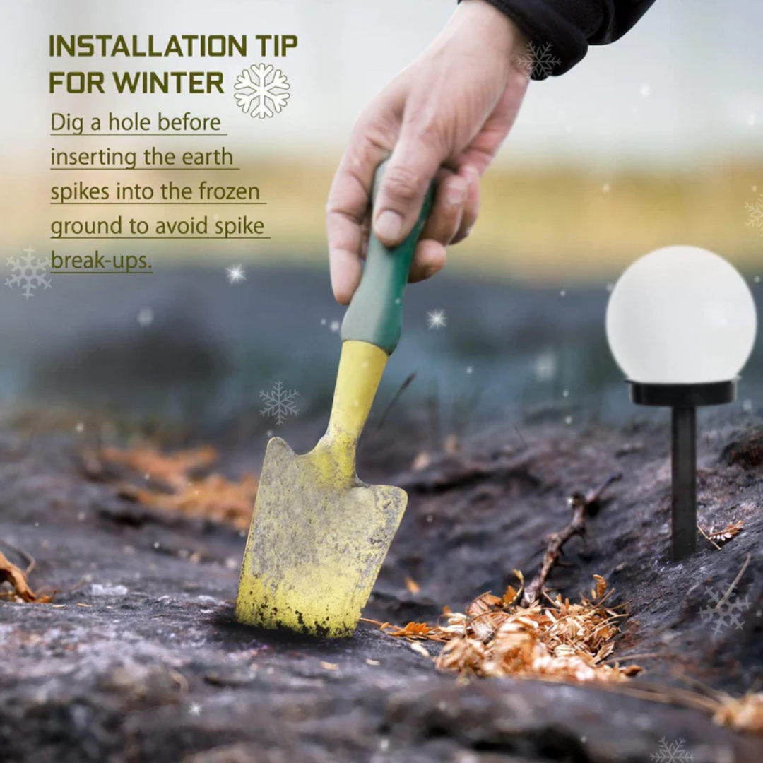 Skanto | 3er-Pack wasserdichte LED-Solar-Gartenleuchten - SunLuxe Orbs