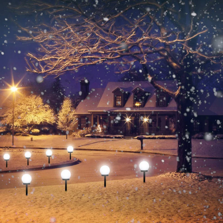 Skanto | 3er-Pack wasserdichte LED-Solar-Gartenleuchten - SunLuxe Orbs
