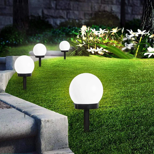 Skanto | 3er-Pack wasserdichte LED-Solar-Gartenleuchten - SunLuxe Orbs