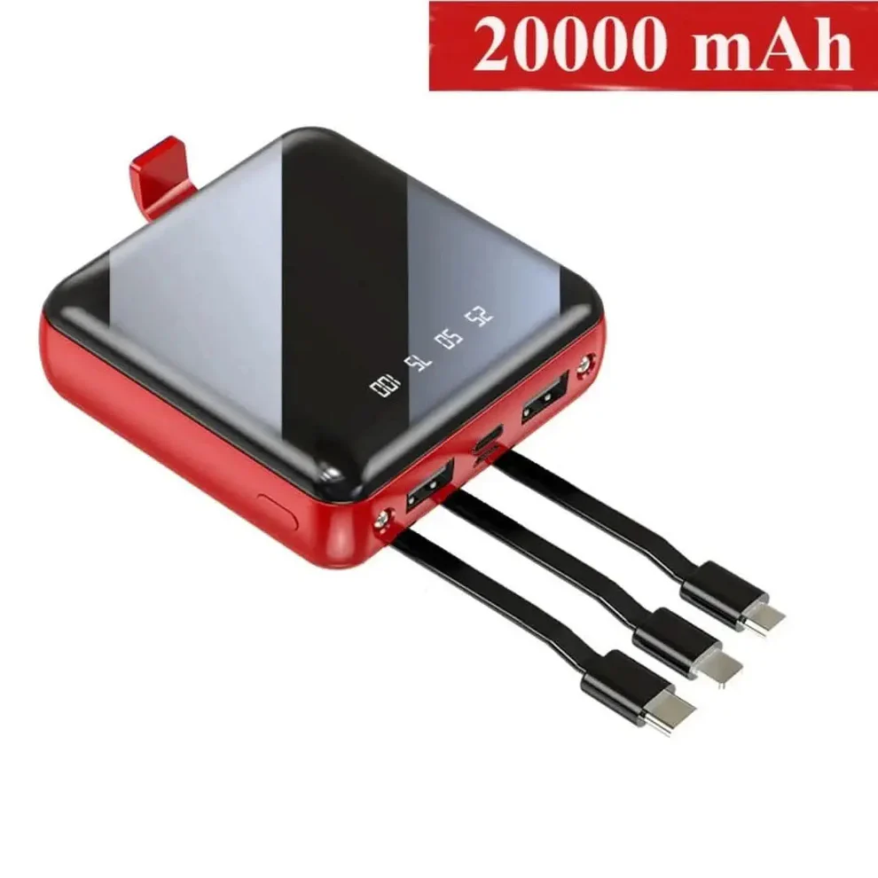 Skanto | Mini Powerbank 4-Draht 20.000mAh