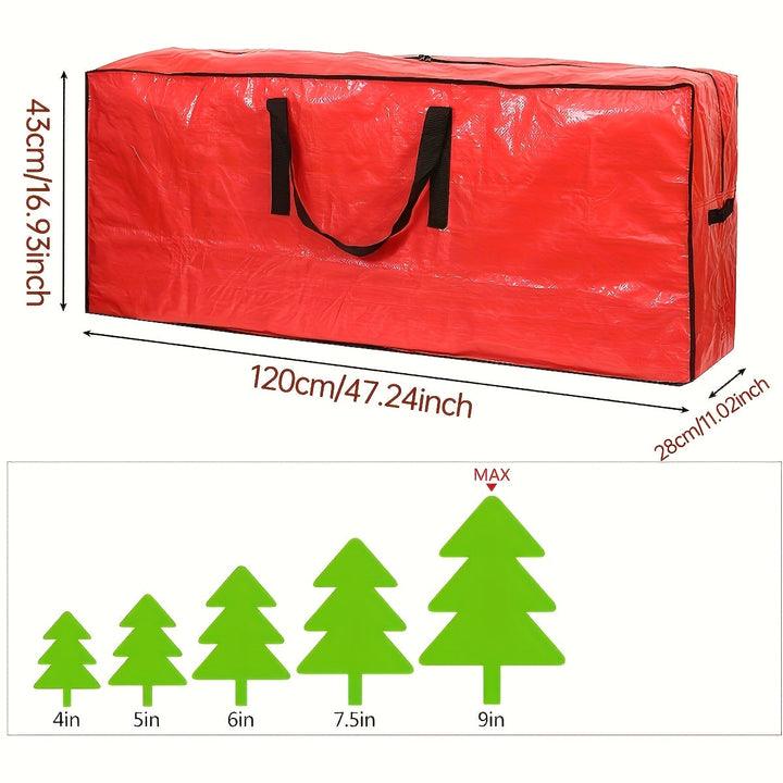 Skanto | Große Aufbewahrungstasche für künstliche Weihnachtsbäume – Wasserdichtes und strapazierfähiges Polyester Modell TreeTote
