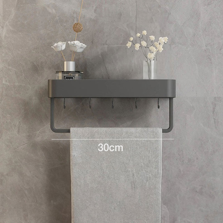 Skanto | Moderne, elegante graue Badregale