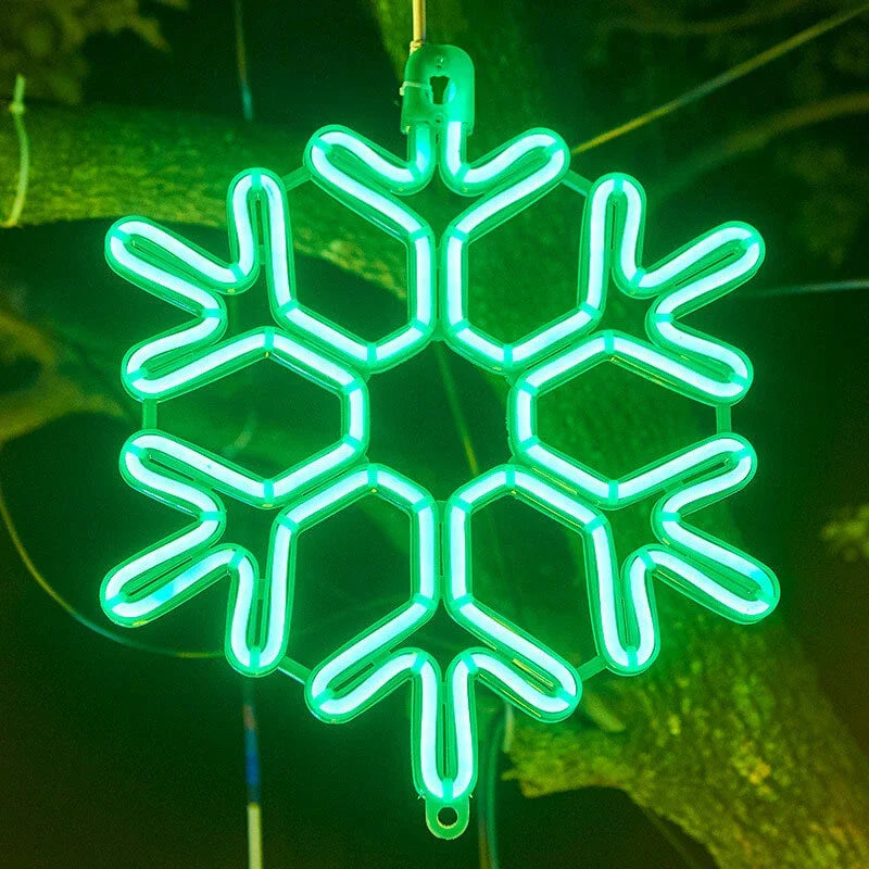 Skanto | Wasserdichte LED-Schneeflocken-Leuchte für festliche Winterdekoration