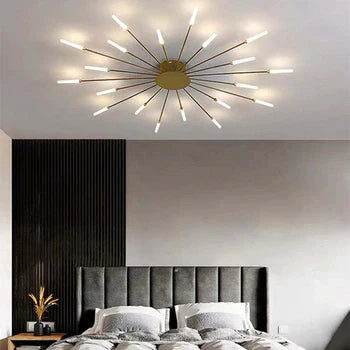 Skanto | Moderne Deckenlampe im Feuerwerk-Stil – Dekorative LED-Beleuchtung für Wohnzimmer, Schlafzimmer & Esszimmer