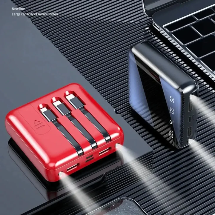 Skanto | Mini Powerbank 4-Draht 20.000mAh