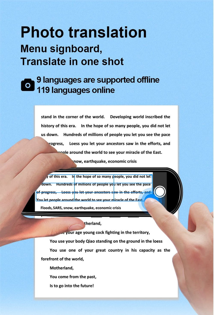 Skanto | Präzisions-Übersetzungs- & Lesestift für 112 Sprachen – Sofortiger Text- & Sprachübersetzer