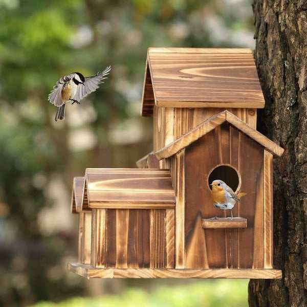 Skanto | Vogelhaus - Nesty - Rustikaler Stil - Außendekoration